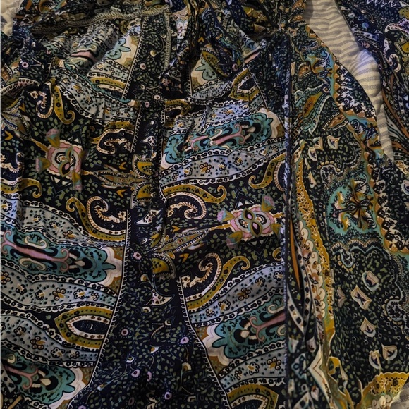 Bohemian Blue Paisley Romper - Picture 7 of 8